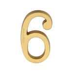 M Marcus Heritage Brass Numeral 6 - Concealed Fix 76mm